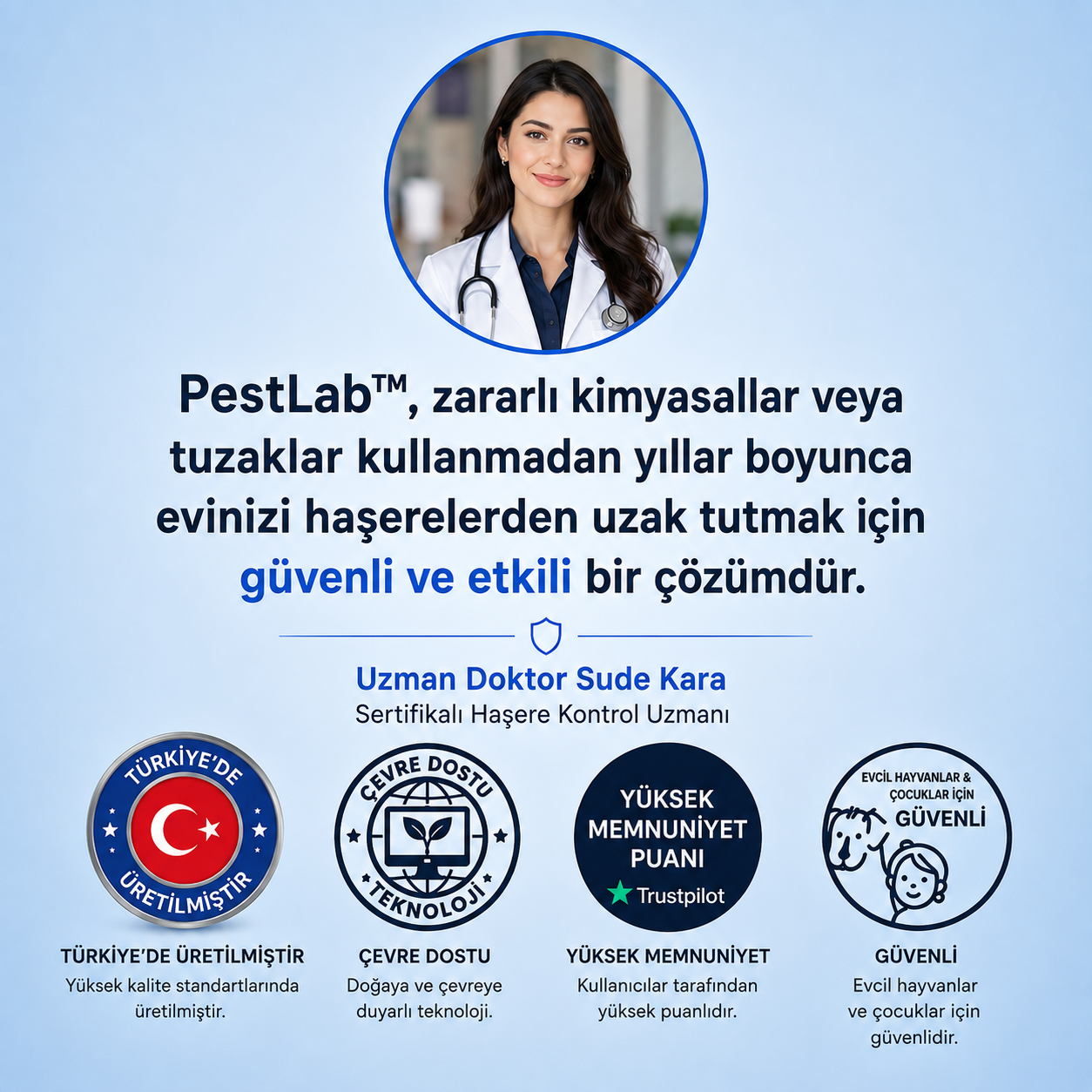PestLab® Ultrasonik Haşere Kovucu | Kimyasalsız Ev Koruması